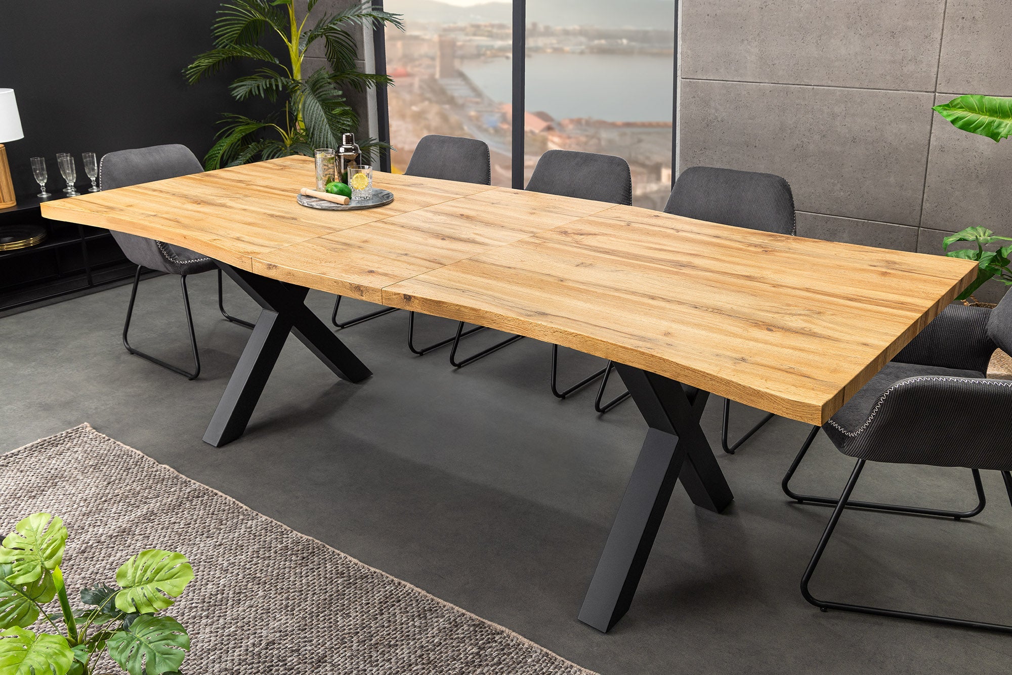 Invicta Masă dining WILD - 200cm | Stejar, Natural
