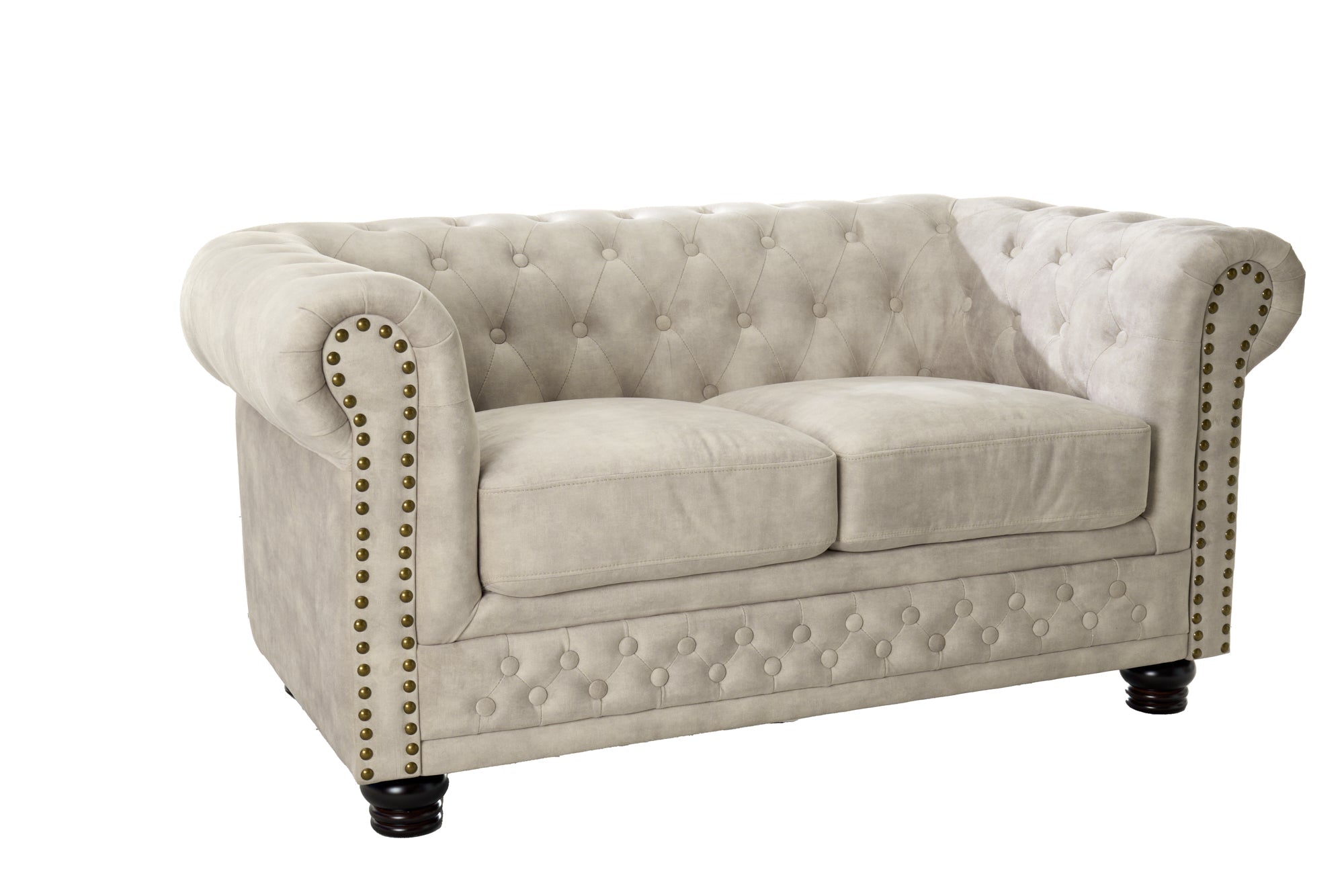 Invicta Canapea CHESTERFIELD - 150cm, 2 Locuri | Catifea | 150x72x87 cm