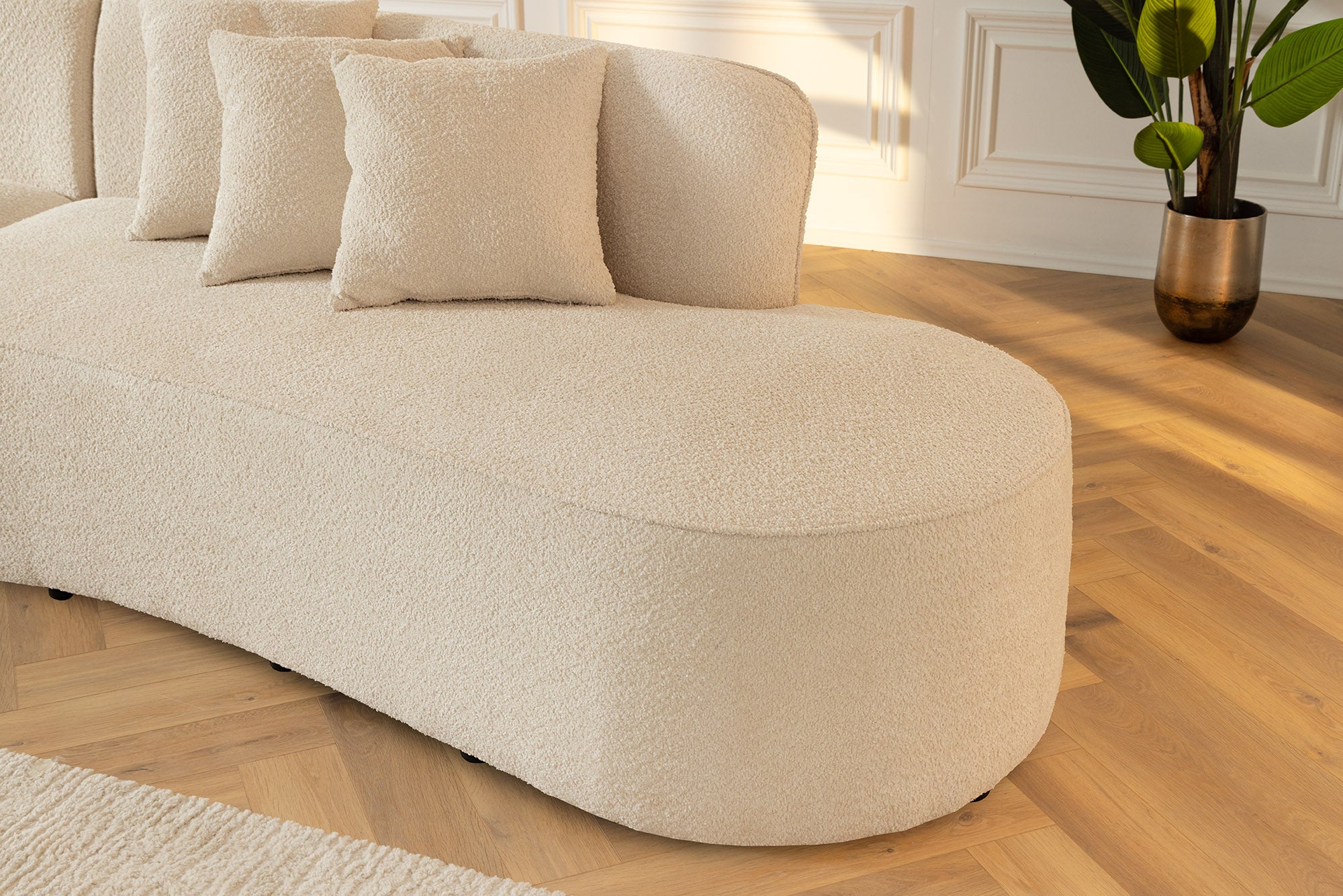 Invicta Canapea ATELIER L - 330cm, 3 Locuri | Bej | 330x80x90 cm