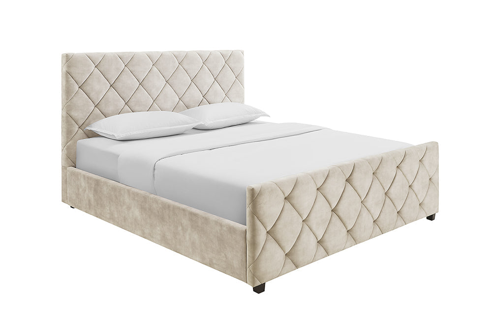 Invicta Pat ELYSIUM - 200cm | Catifea, Bej | 190x125x220 cm