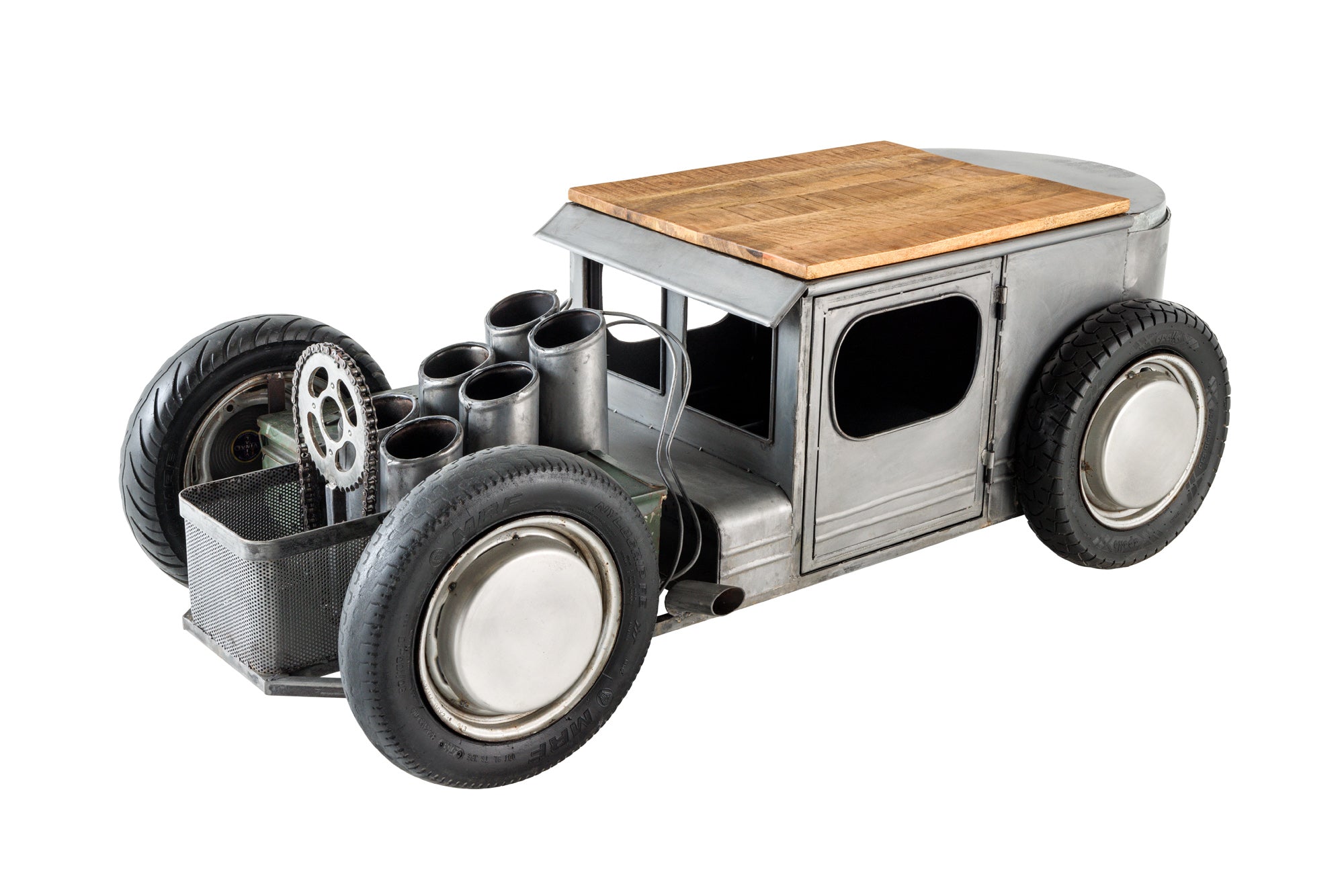 Invicta Masă cafea HOT ROD - 165cm | Mango | 165x56x73 cm