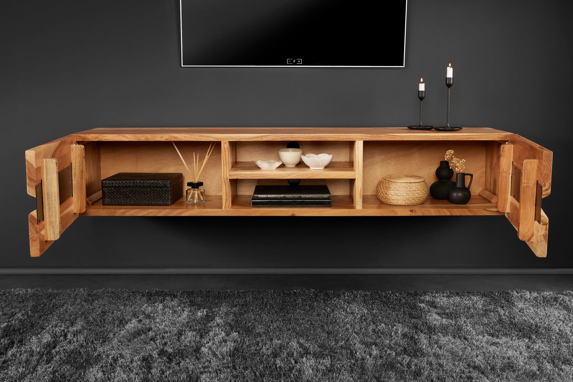 Invicta Comodă TV TV - 160cm | Acacia | 160x65x43 cm