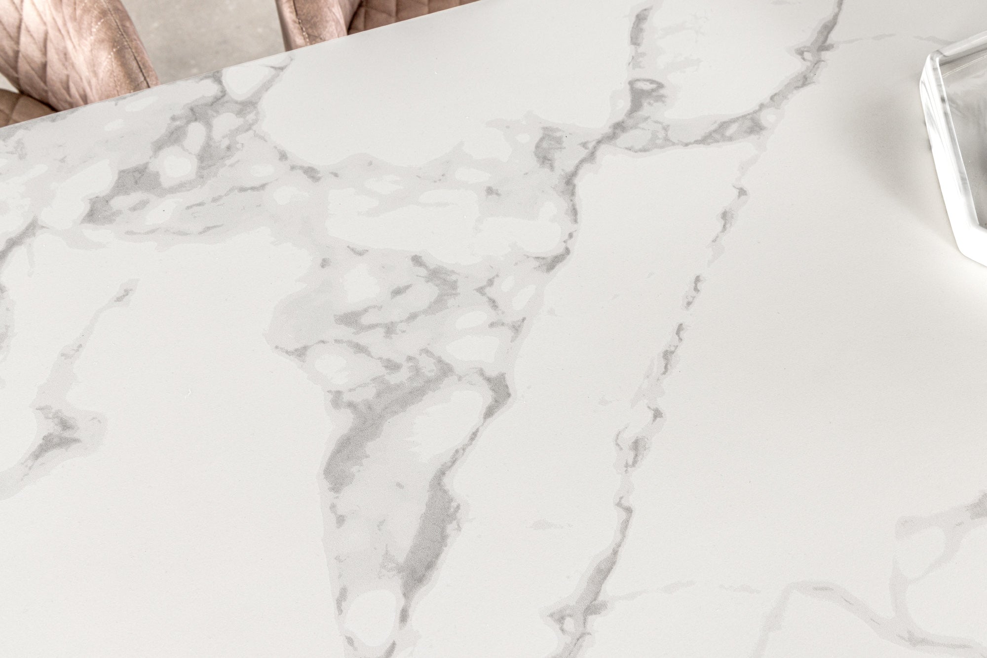 Invicta Masă dining MARVELOUS - 260cm | Marmură, Alb | 180x76x90 cm