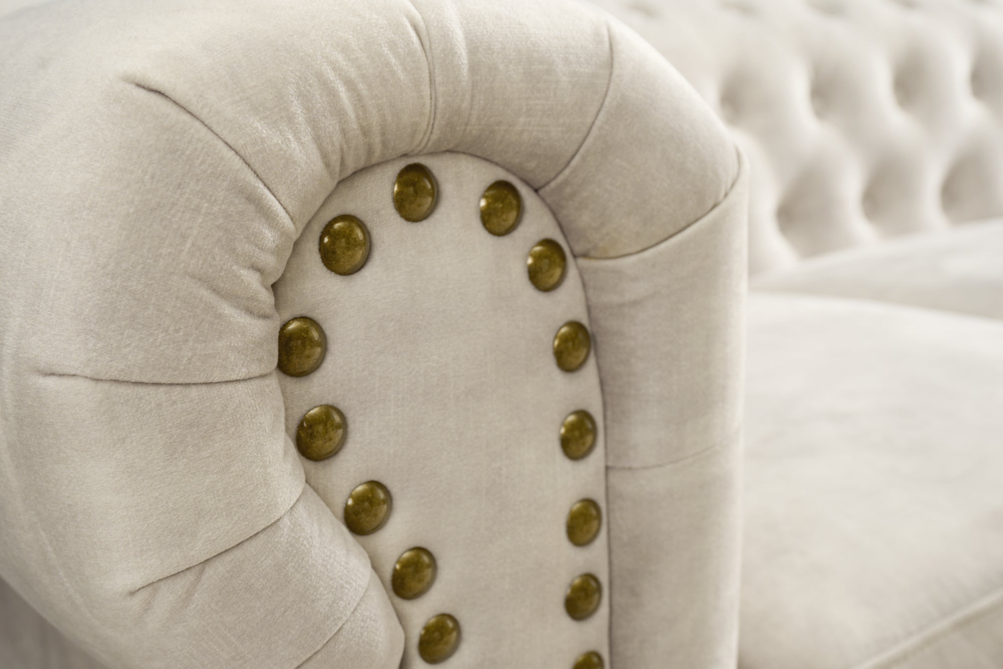 Invicta Canapea CHESTERFIELD - 150cm, 2 Locuri | Catifea | 150x72x87 cm
