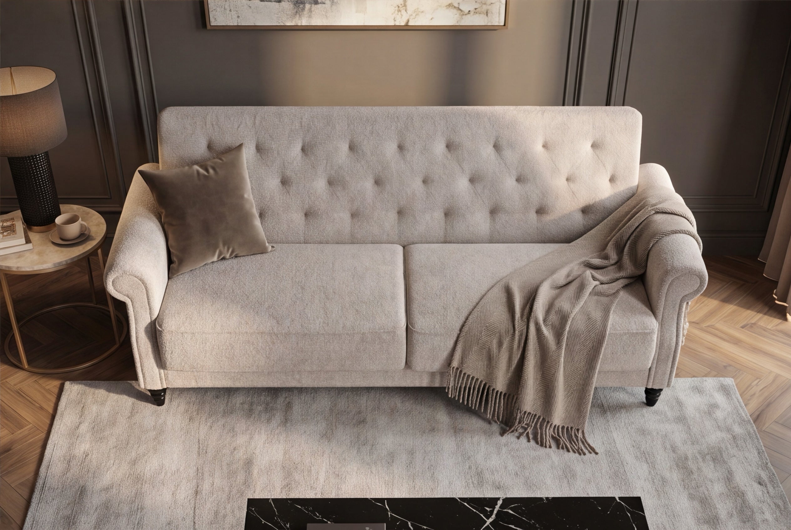 Invicta Canapea extensibilă MAISON BELLE AFFAIRE - 220cm | 220x85x120 cm