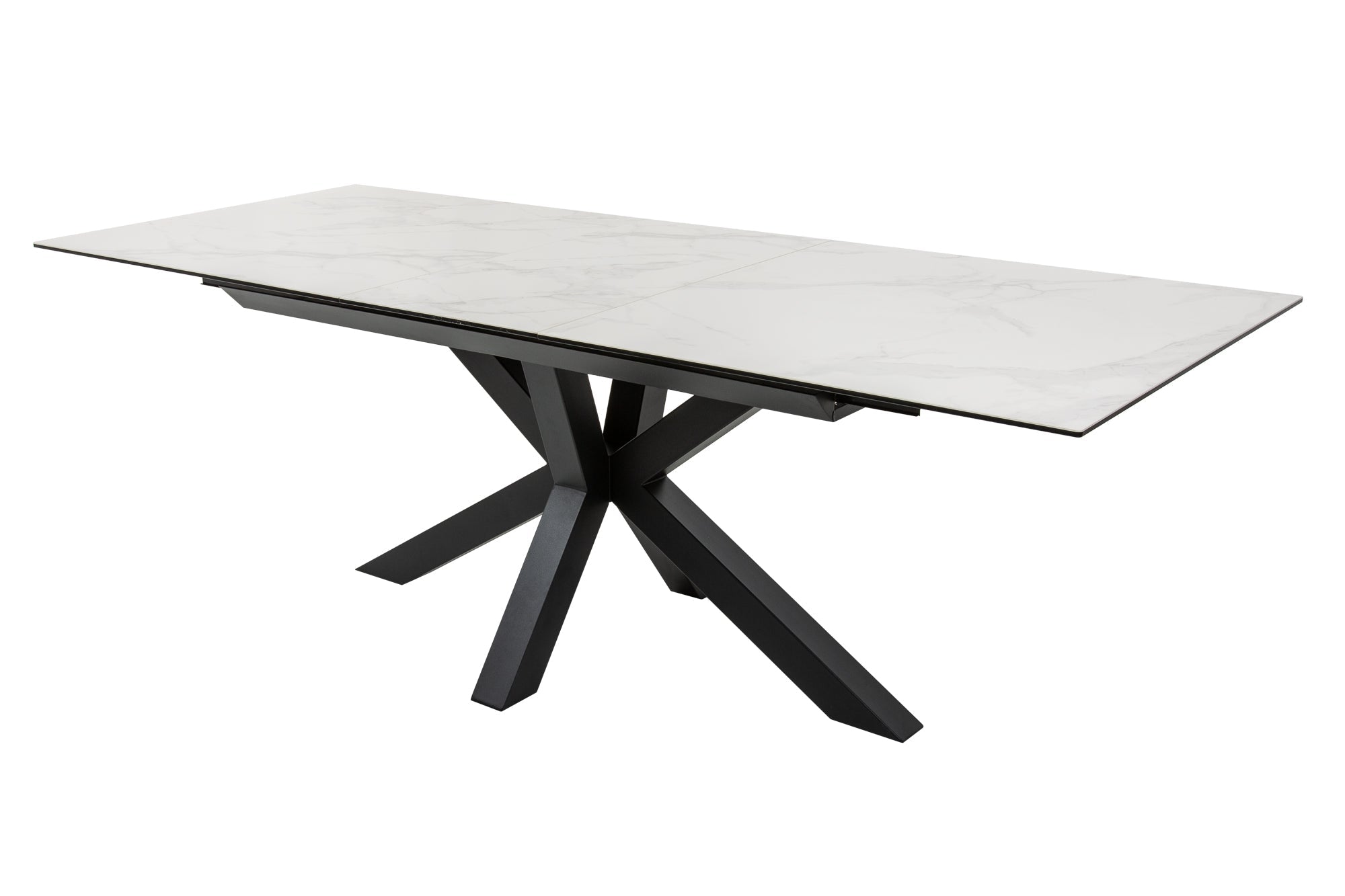 Invicta Masă dining ETERNITY - 225cm | Marmură, Sticlă, Roșu | 180x76x90 cm