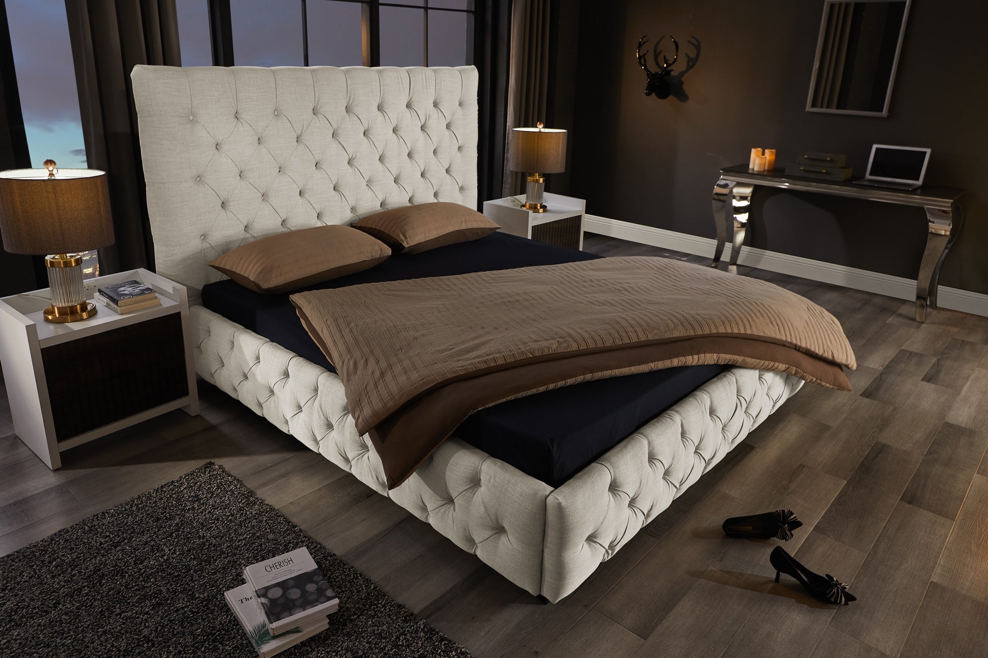 Invicta Pat PARIS CHESTERFIELD - 200cm | In, Bej | 210x138x220 cm