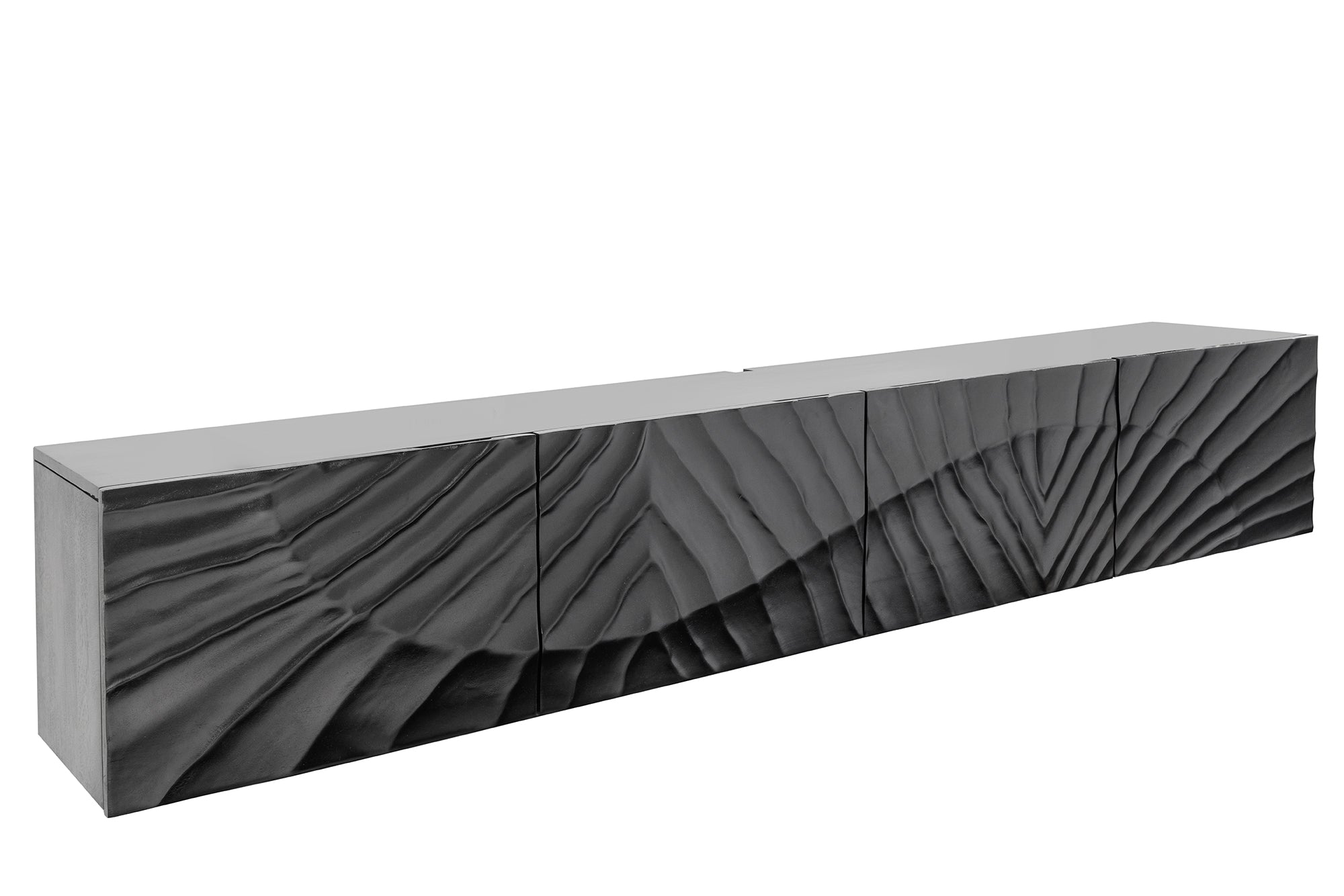 Invicta Comodă TV TV - 200cm | Mango, Negru | 200x35x33 cm