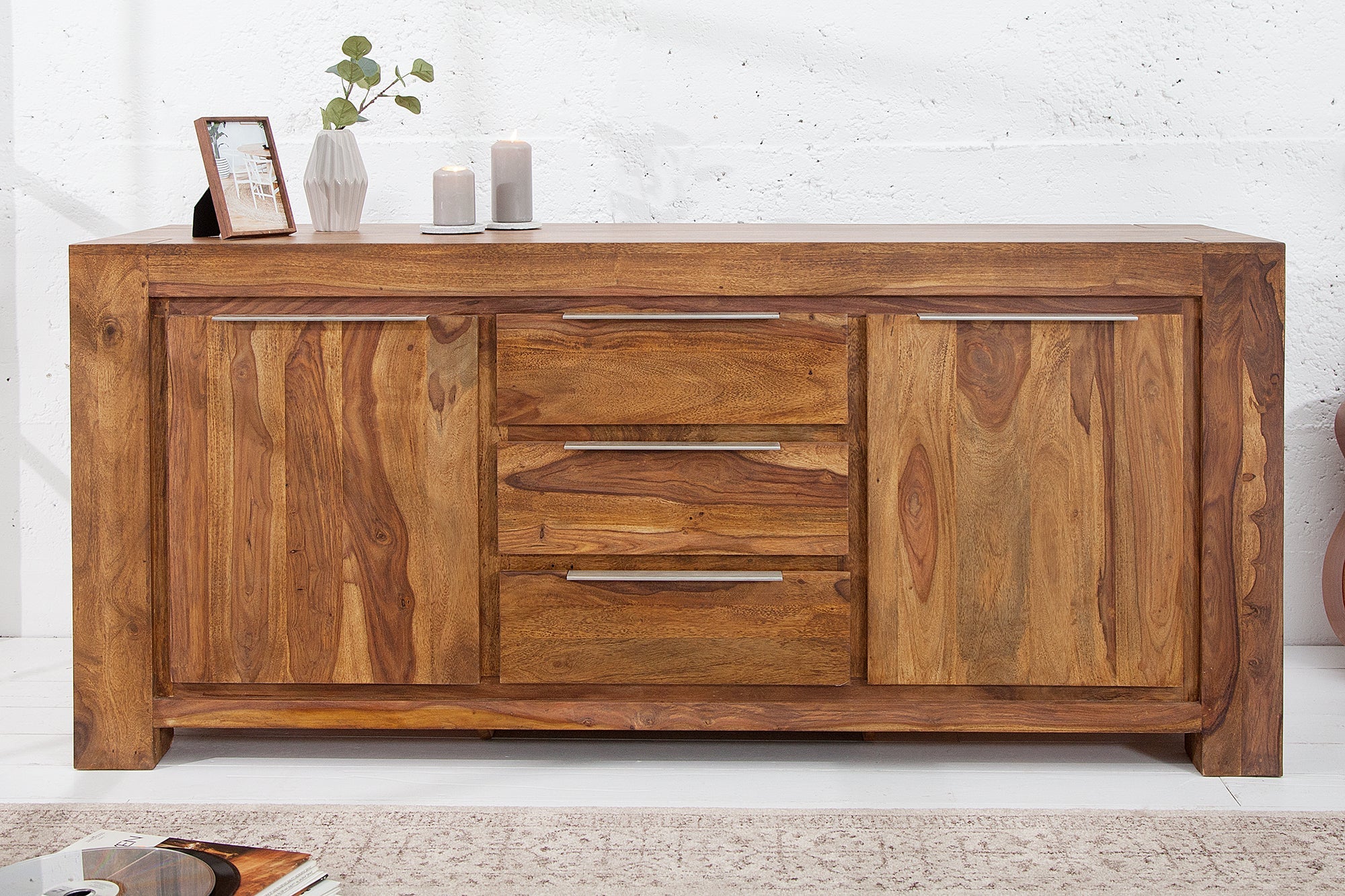 Invicta Comodă GIANT - 175cm | Sheesham | 175x76x50 cm