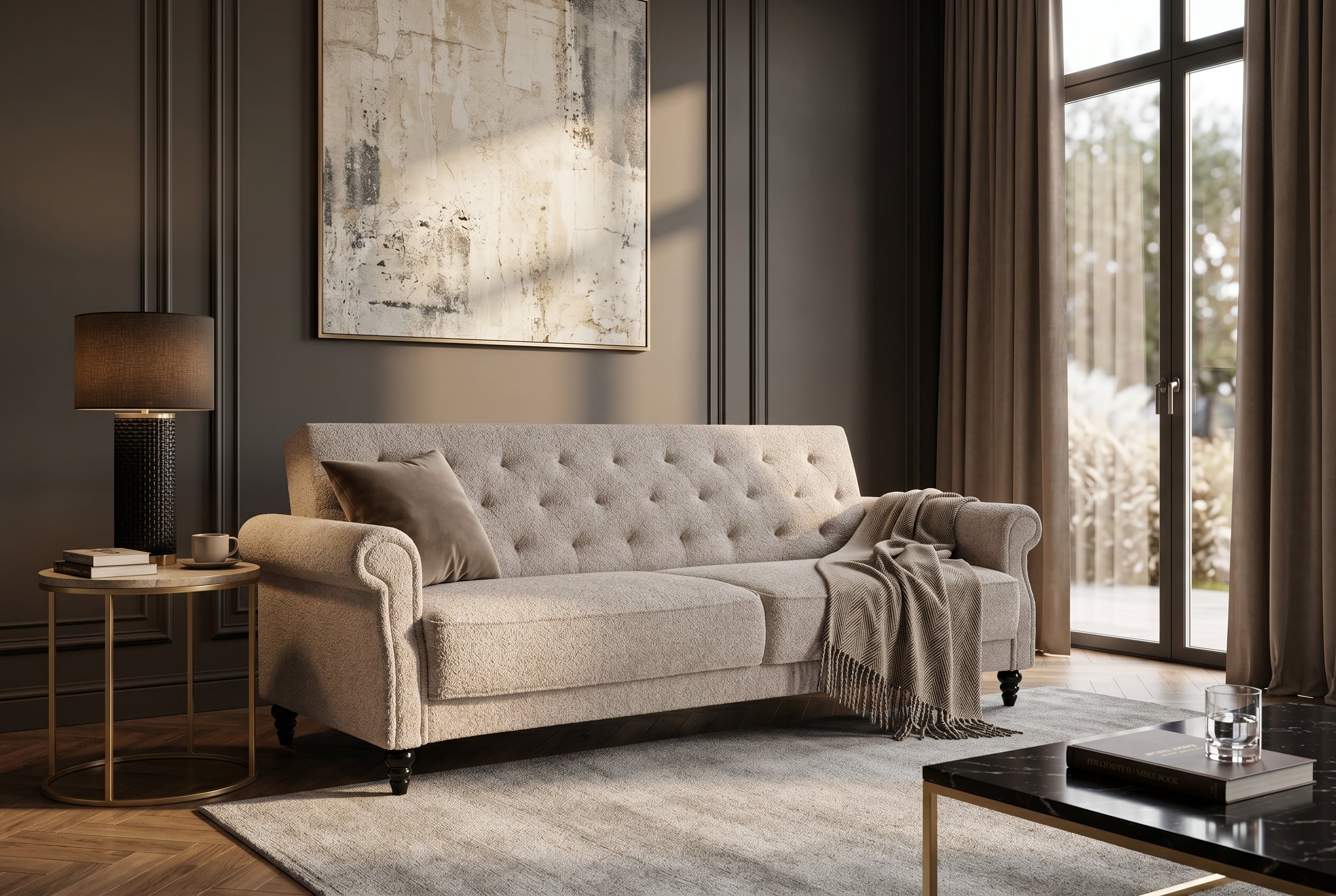 Invicta Canapea extensibilă MAISON BELLE AFFAIRE - 220cm | 220x85x120 cm