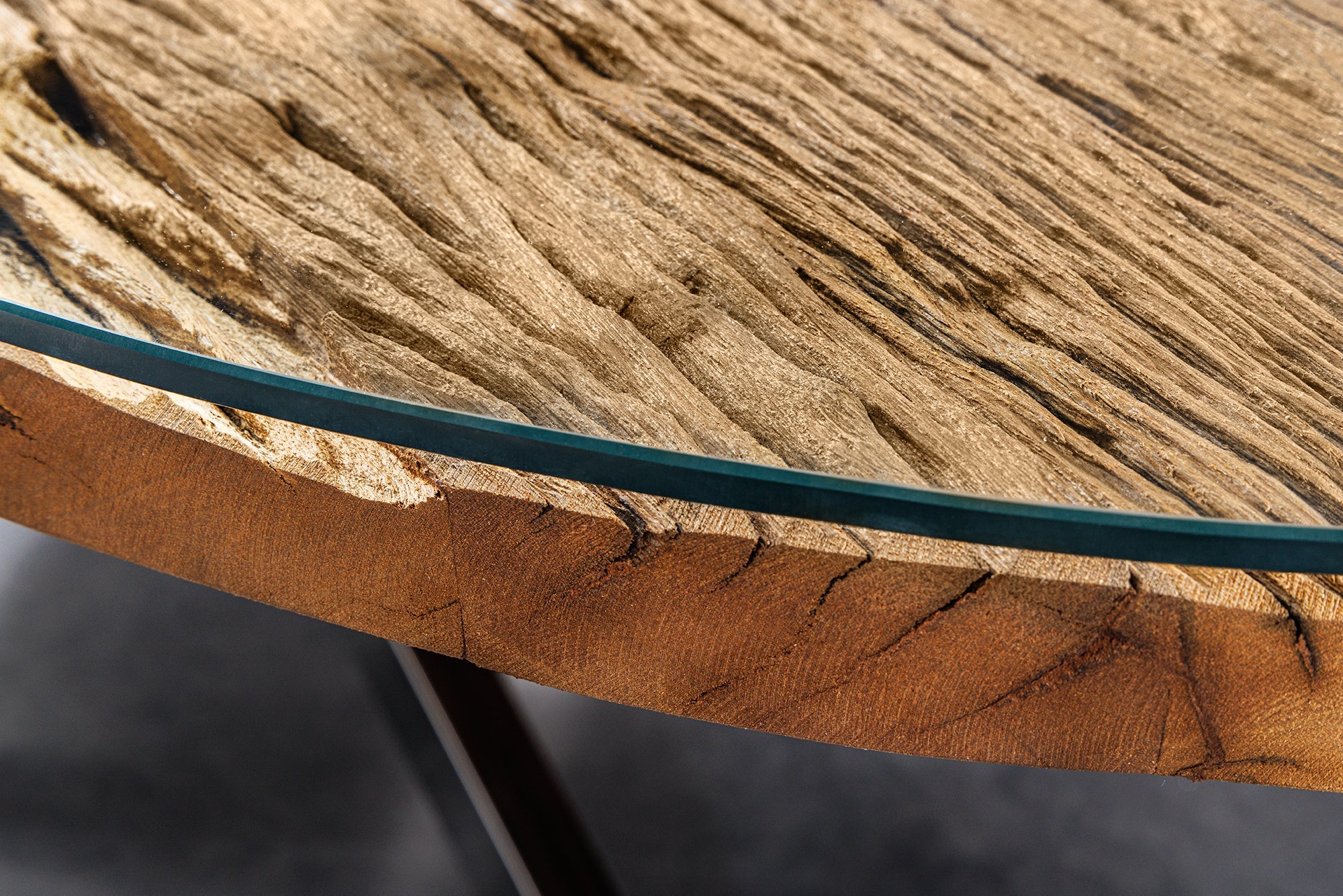 Invicta Masă dining BARRACUDA - 220cm | Sticlă | 220x78x100 cm