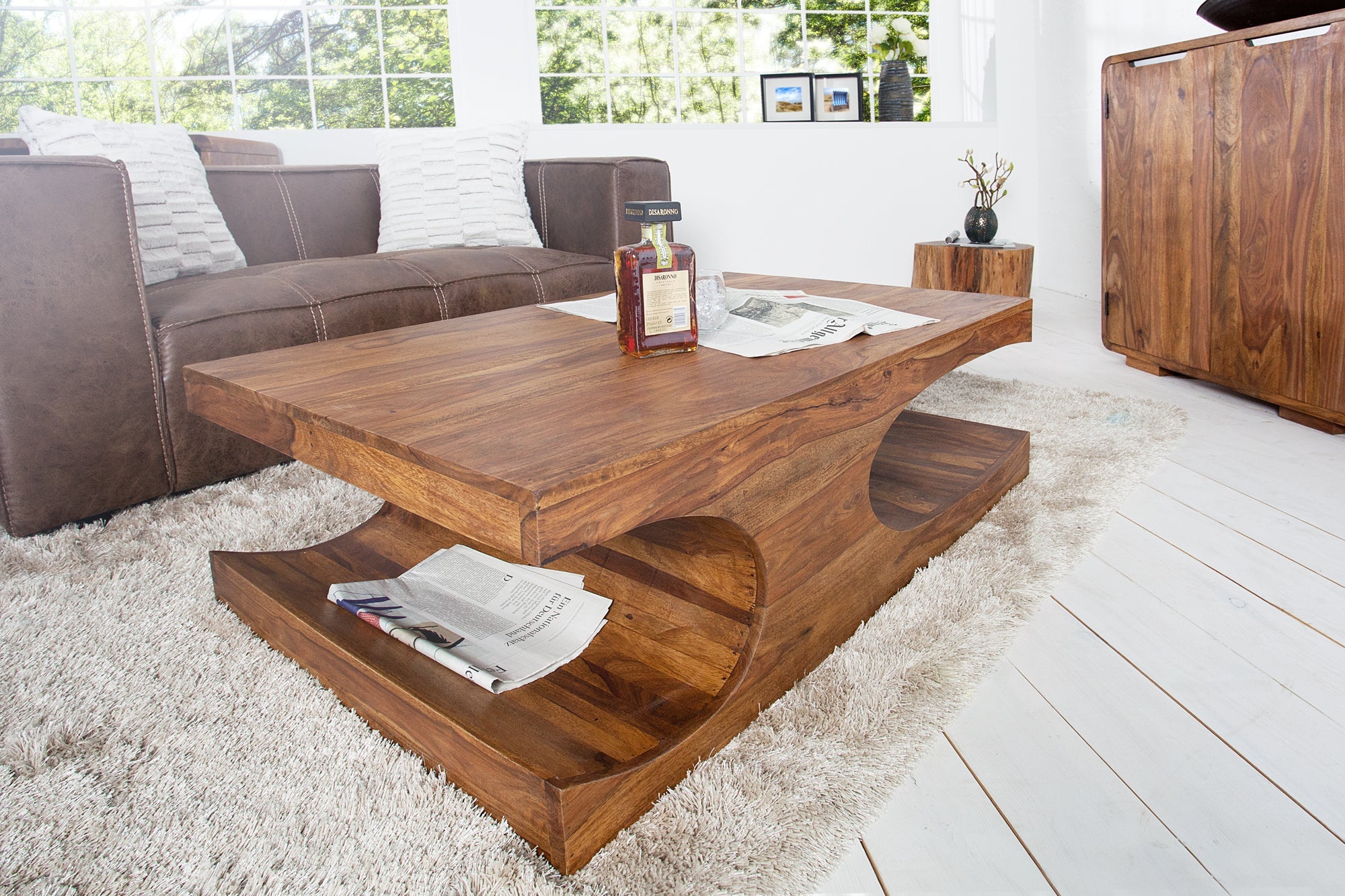 Invicta Masă cafea GOA - 120cm | Sheesham | 118x37x70 cm
