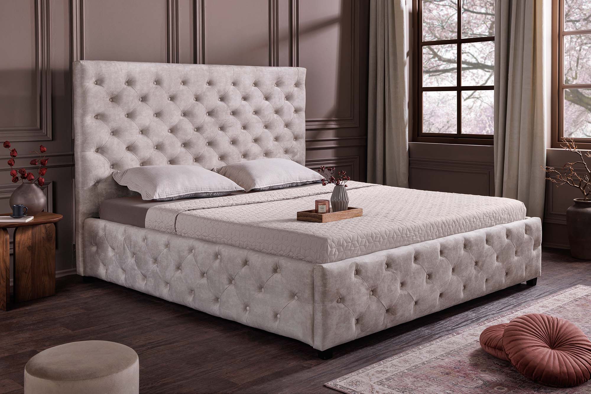 Invicta Pat PARIS - 200cm | Catifea, Bej | 200x145x220 cm