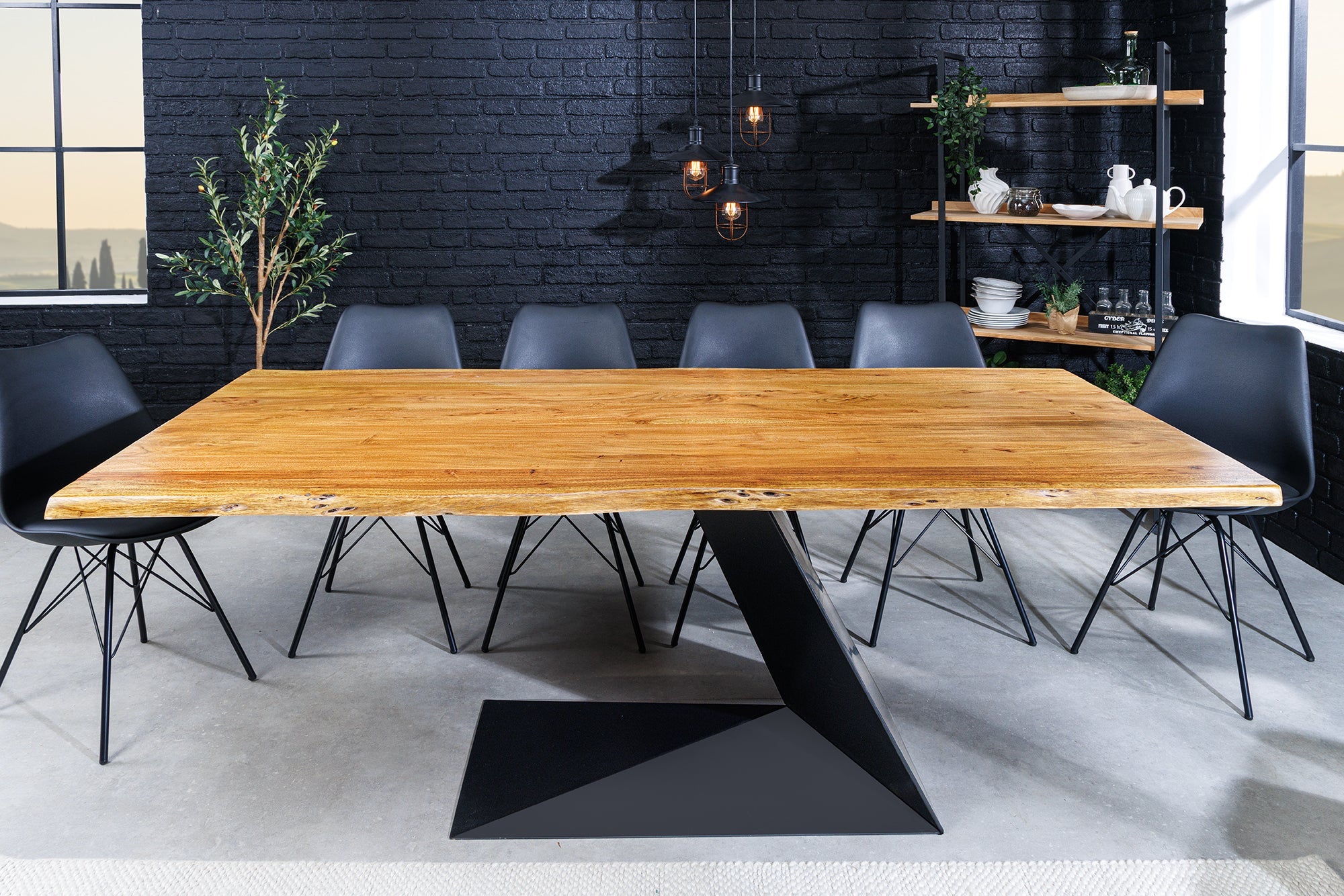 Invicta Masă dining MAMMUT BALANCE - 200cm | Acacia | 200x76x100 cm