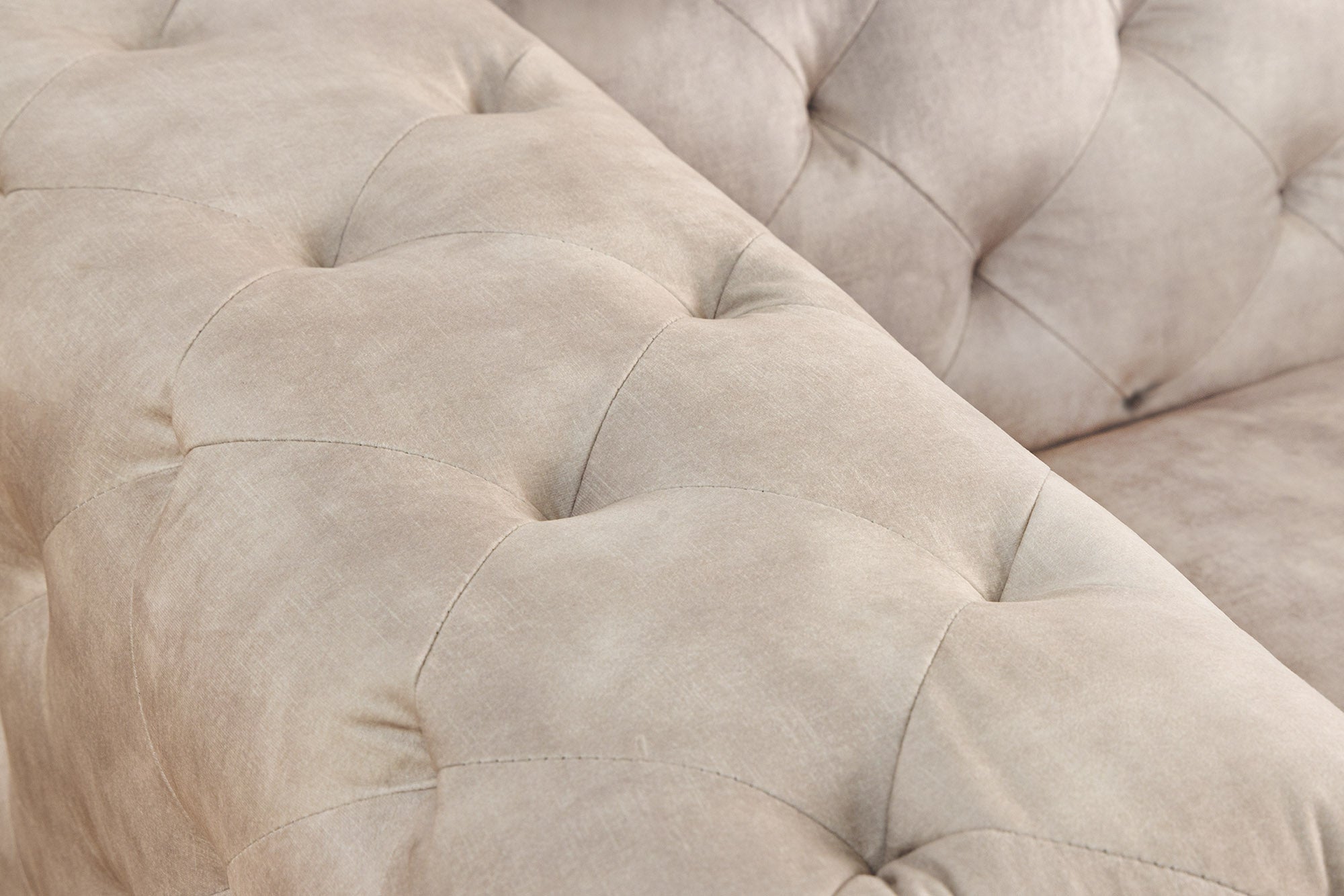 Invicta Fotoliu MODERN BAROCK - 120cm | Catifea, Bej | 120x70x100 cm
