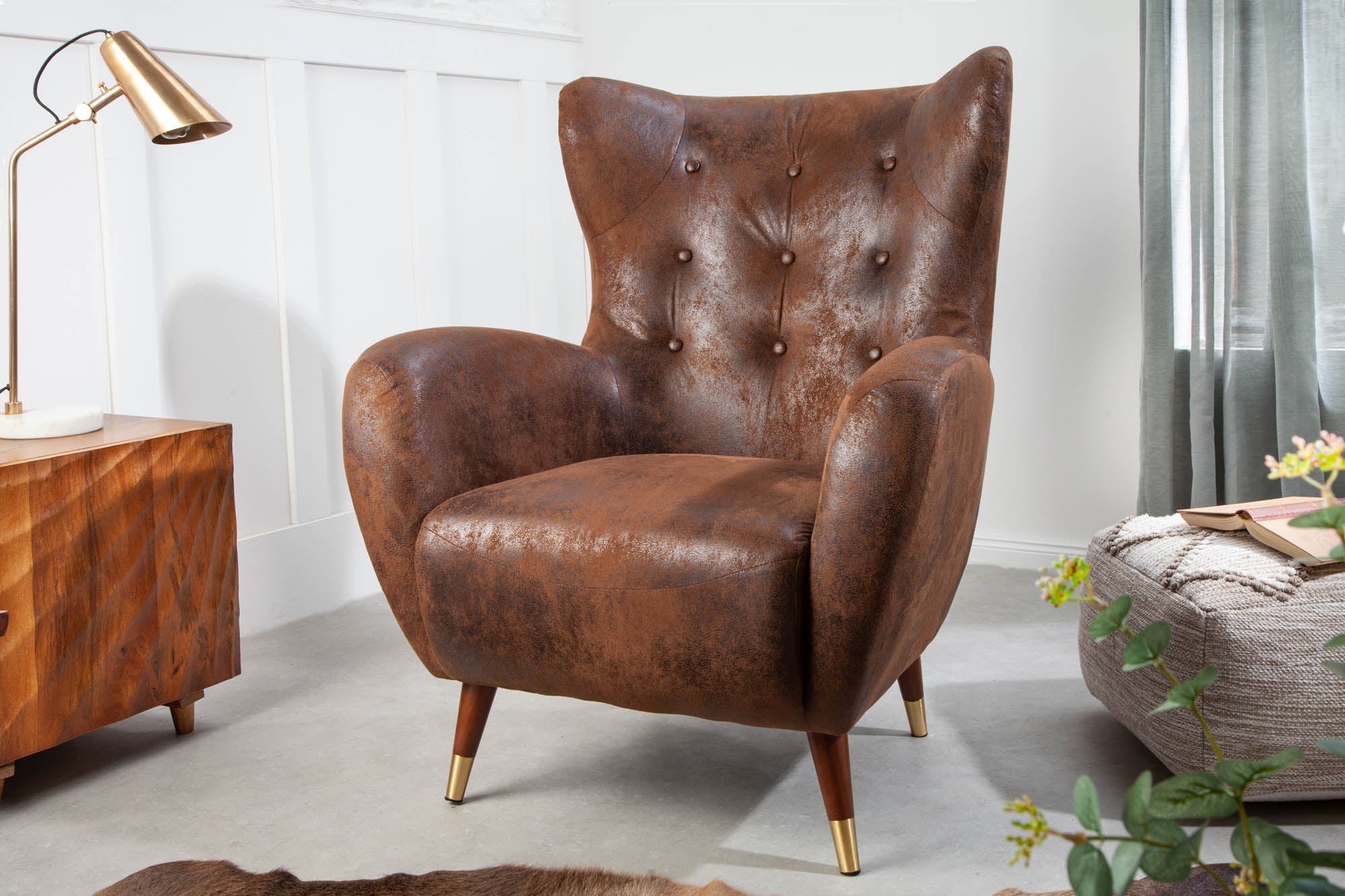 Invicta Scaun DON | Catifea, Argintiu | 88x106x90 cm
