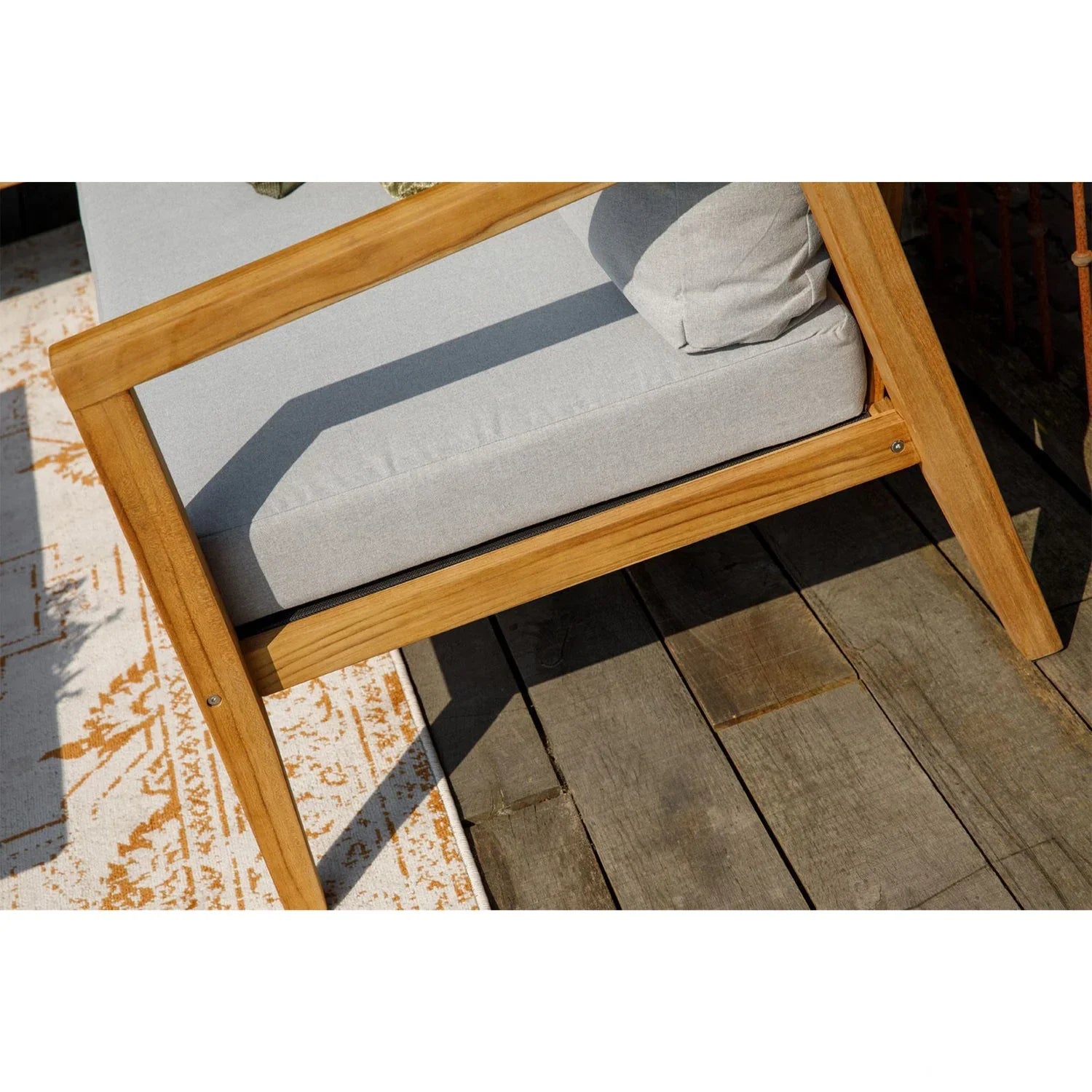 LUCCA LOUNGE SET GARDEN TEAK INCL CUSHIONS