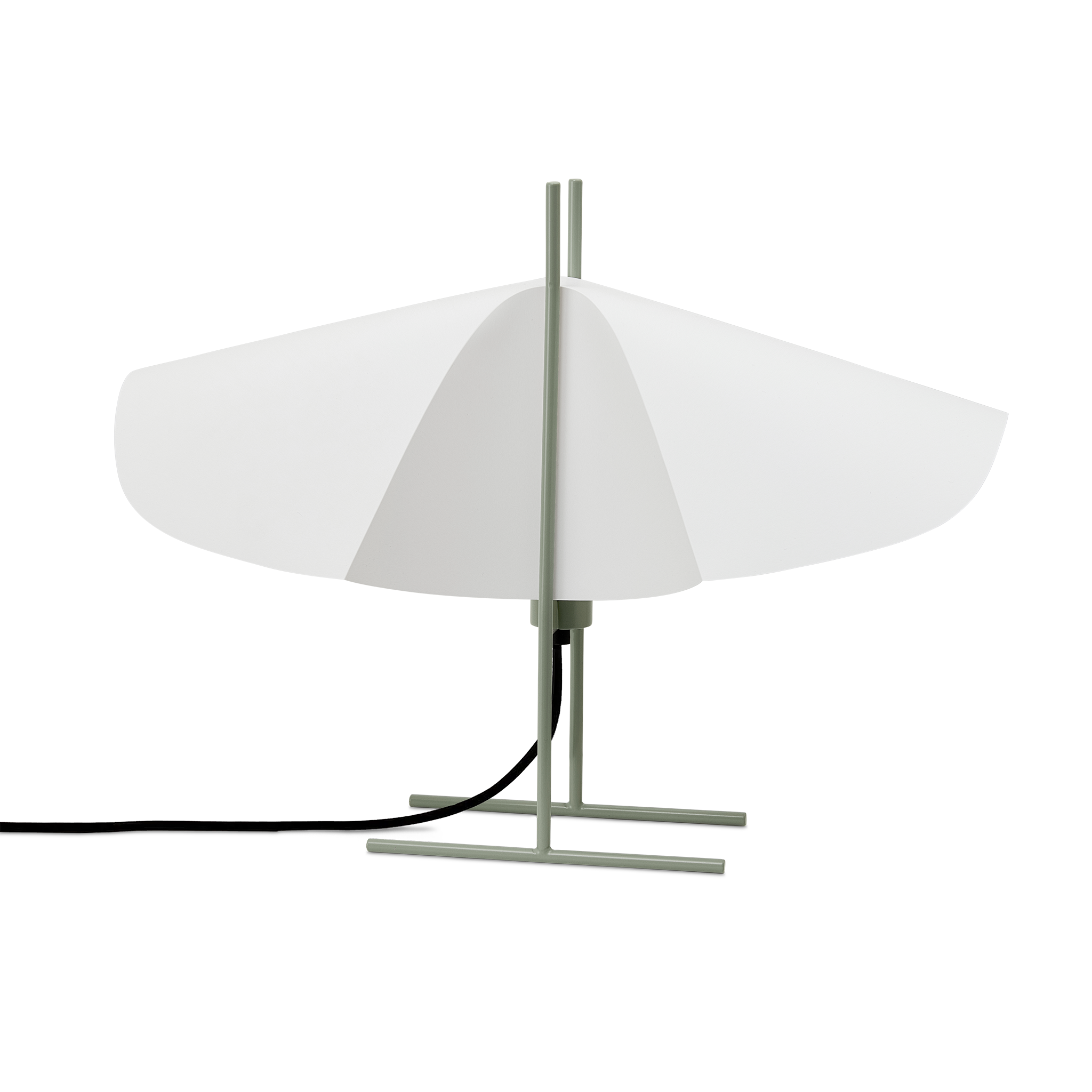 Motarasu lampă masă CHO oțel, PVC Verde Matcha l23, A46, H35 cm 1