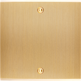 Modelec Confidence Placa simpla pentru 3 intrerupatoare basculante | Alama Periata