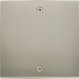 Modelec Confidence Placa simpla B2 pentru 2 intrerupatoare basculante | Nichel Satinat
