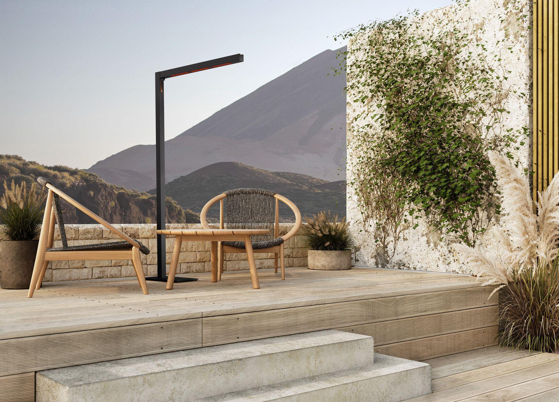 Încălzitor de exterior TWIG, 197 x 107 cm, Midnight – Eleganță portabilă cu lumină și căldură