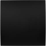 Modelec Karo Placa simpla B2 pentru 2 intrerupatoare basculante | Negru Mat