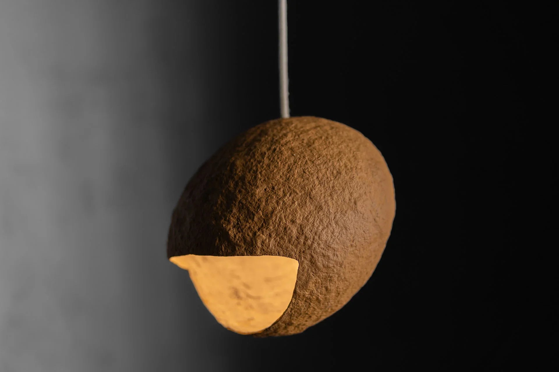 Nido – lampă din paper mache de tavan