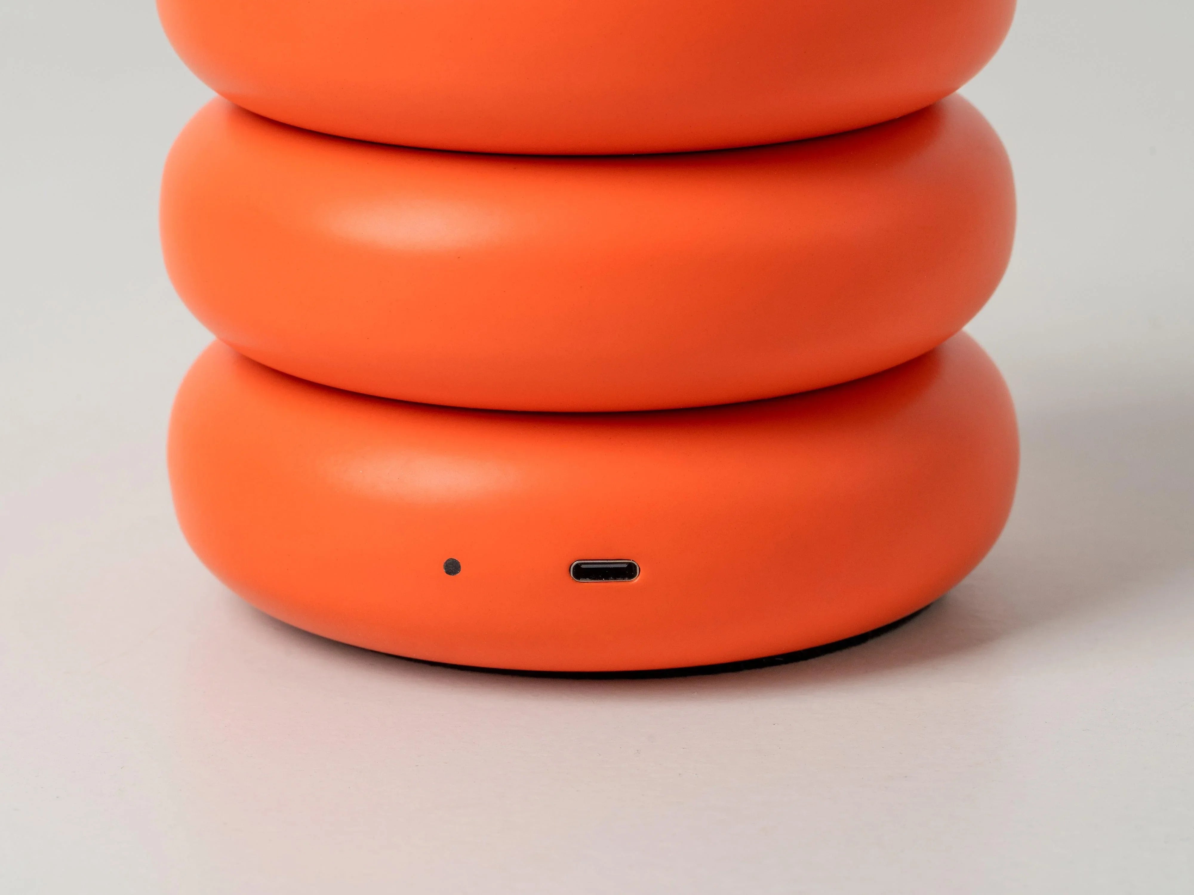 Lampă de masă fără fir cu tub peel portocaliu