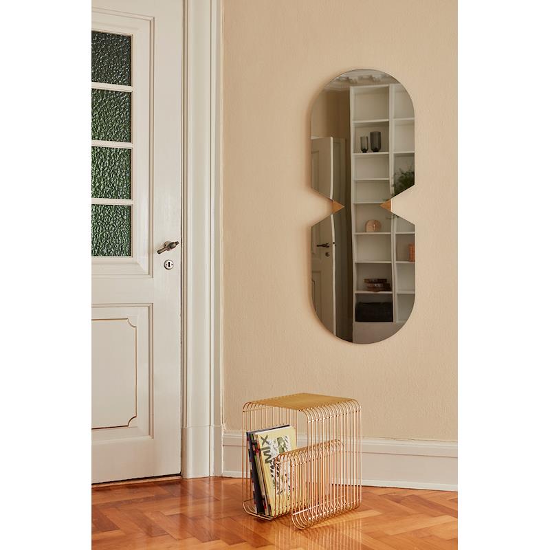 AYTM Oglindă VERTO | Sticlă și MDF | Rainbow / Black | Design Interactiv și Artă Murală | 120cm