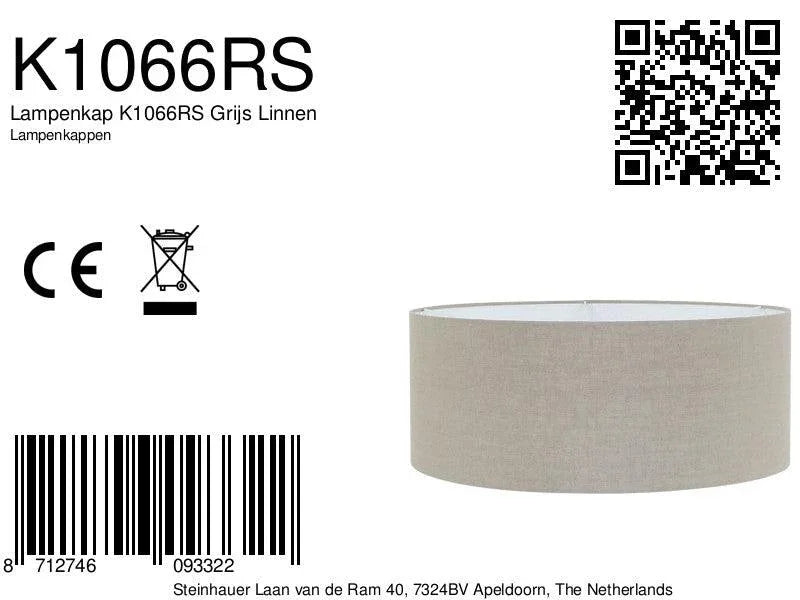 Abajurul K1066RS din in gri - PARIS14A.RO