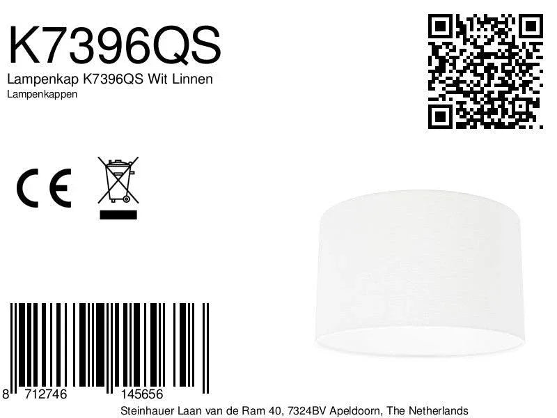Abajurul K7396QS alb din in. - PARIS14A.RO