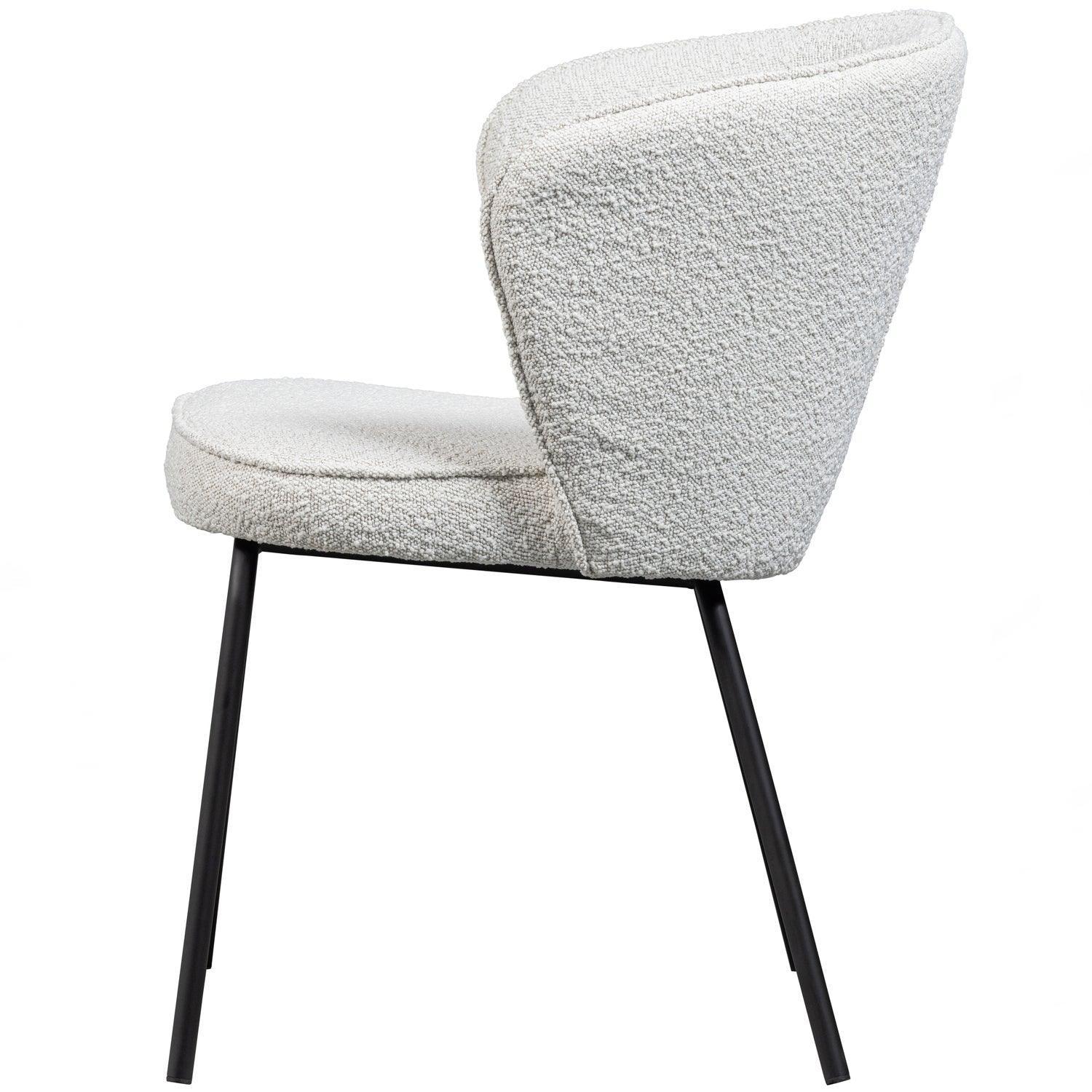 ADMIT DINING CHAIR BOUCLÉ NATURAL - PARIS14A.RO
