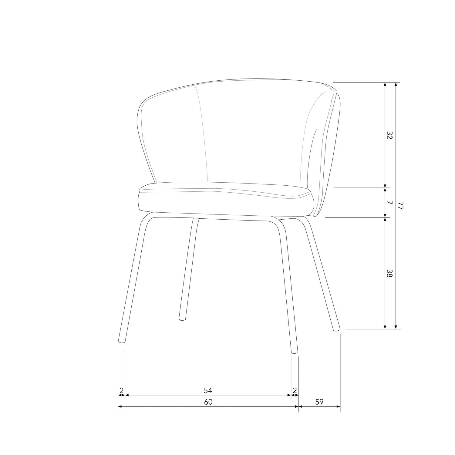 ADMIT DINING CHAIR BOUCLÉ NATURAL - PARIS14A.RO