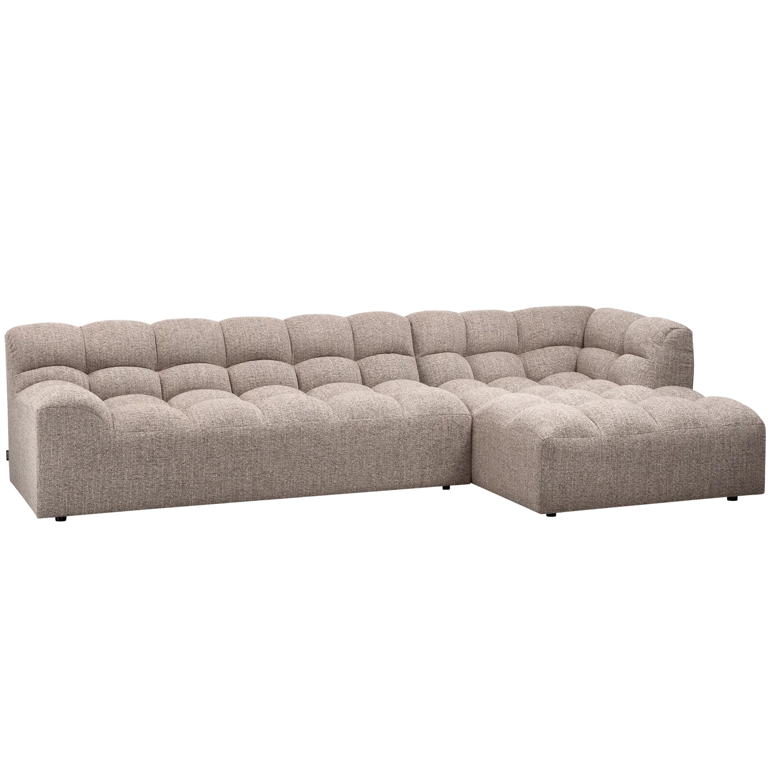 ALLURE CHAISE LONGUE RIGHT WOVEN BROWN MELANGE - PARIS14A.RO