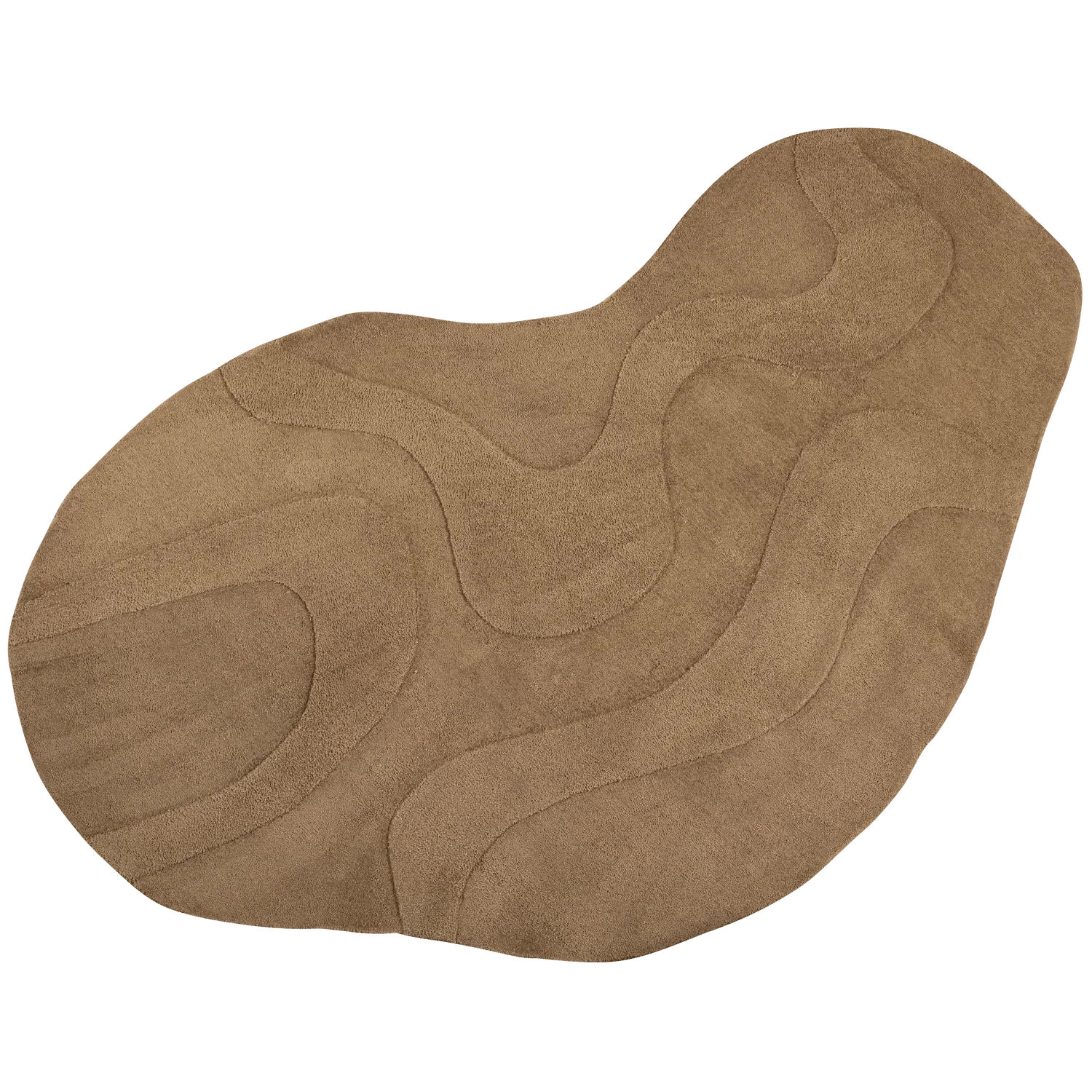 ALYA RUG ORGANIC PALE BROWN 170x240CM - PARIS14A.RO