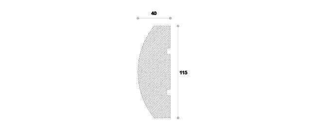 ANCADRAMENT DECORATIV FEREASTRA NA109 115X40X2000 - PARIS14A.RO