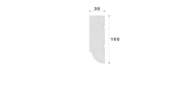ANCADRAMENT DECORATIV FEREASTRA NA145 100X30X2000 - PARIS14A.RO