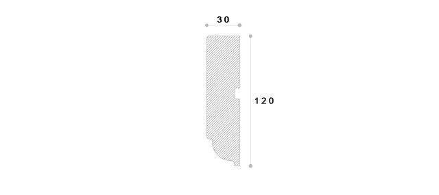 ANCADRAMENT DECORATIV FEREASTRA NA194 120X30X2000 - PARIS14A.RO