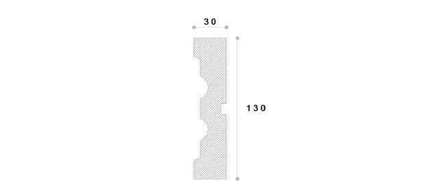 ANCADRAMENT DECORATIV FEREASTRA NA211 130X30X2000 - PARIS14A.RO