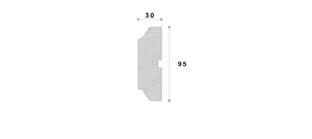 ANCADRAMENT DECORATIV FEREASTRA NA213 95X30X2000 - PARIS14A.RO