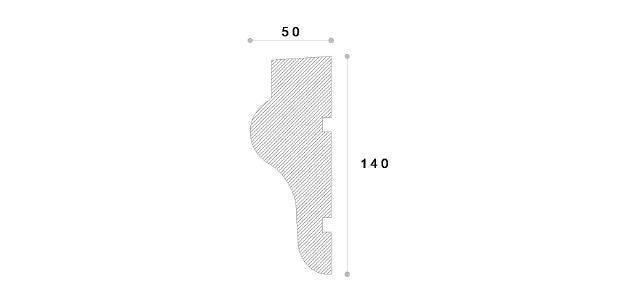 ANCADRAMENT DECORATIV FEREASTRA REMA13 140X50X2000 - PARIS14A.RO