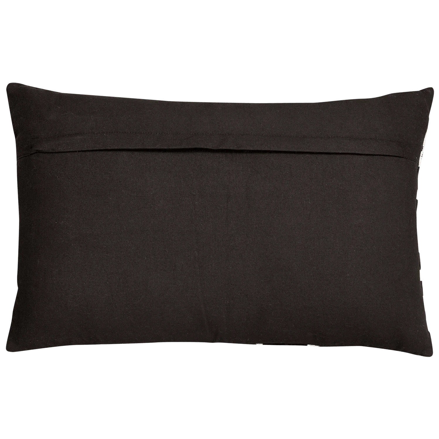 ANWAR CUSHION VELVET QUILT DESSIN OFF WHITE/ BLACK 40x6 - PARIS14A.RO