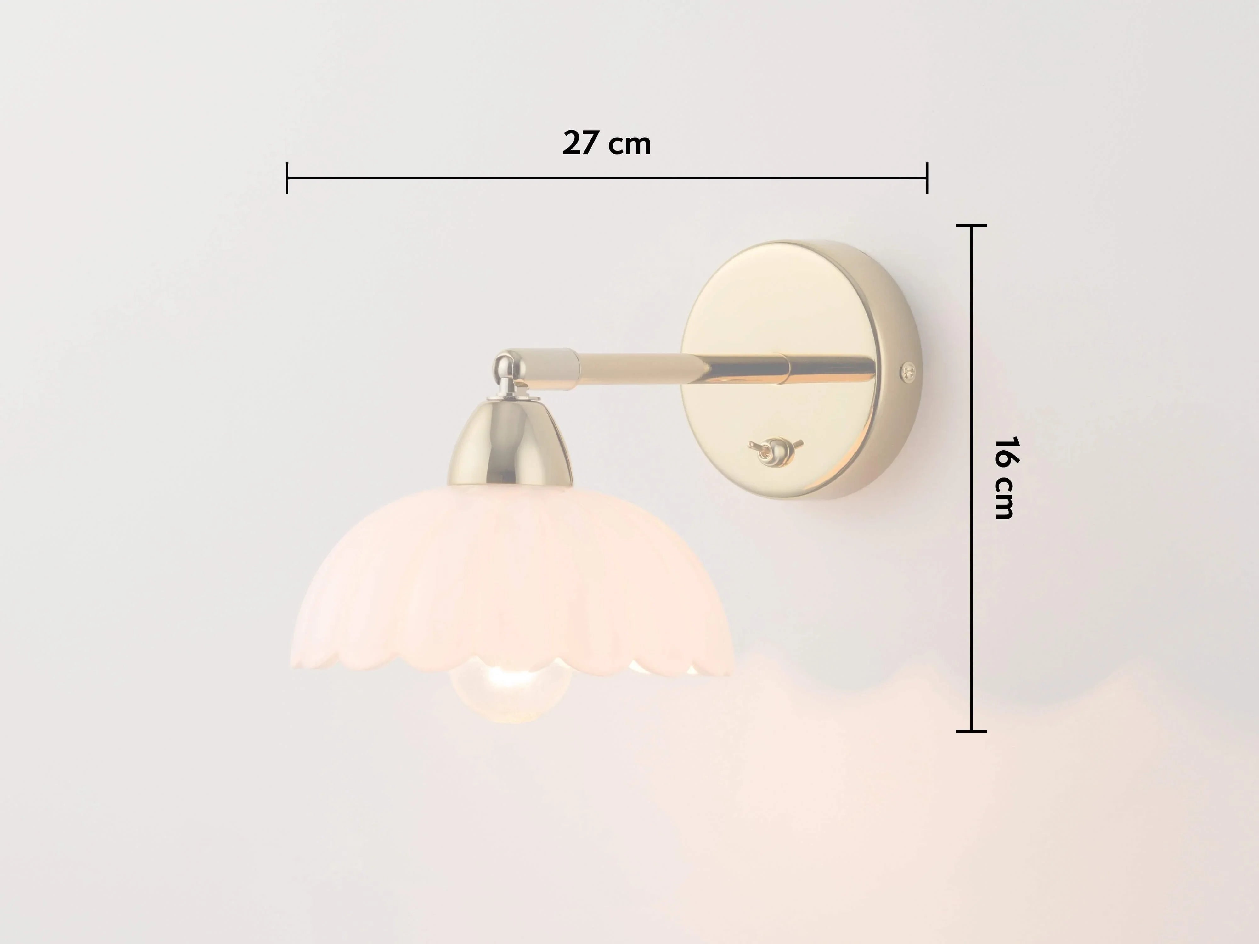 Aplice de perete cu flori albe - PARIS14A.RO