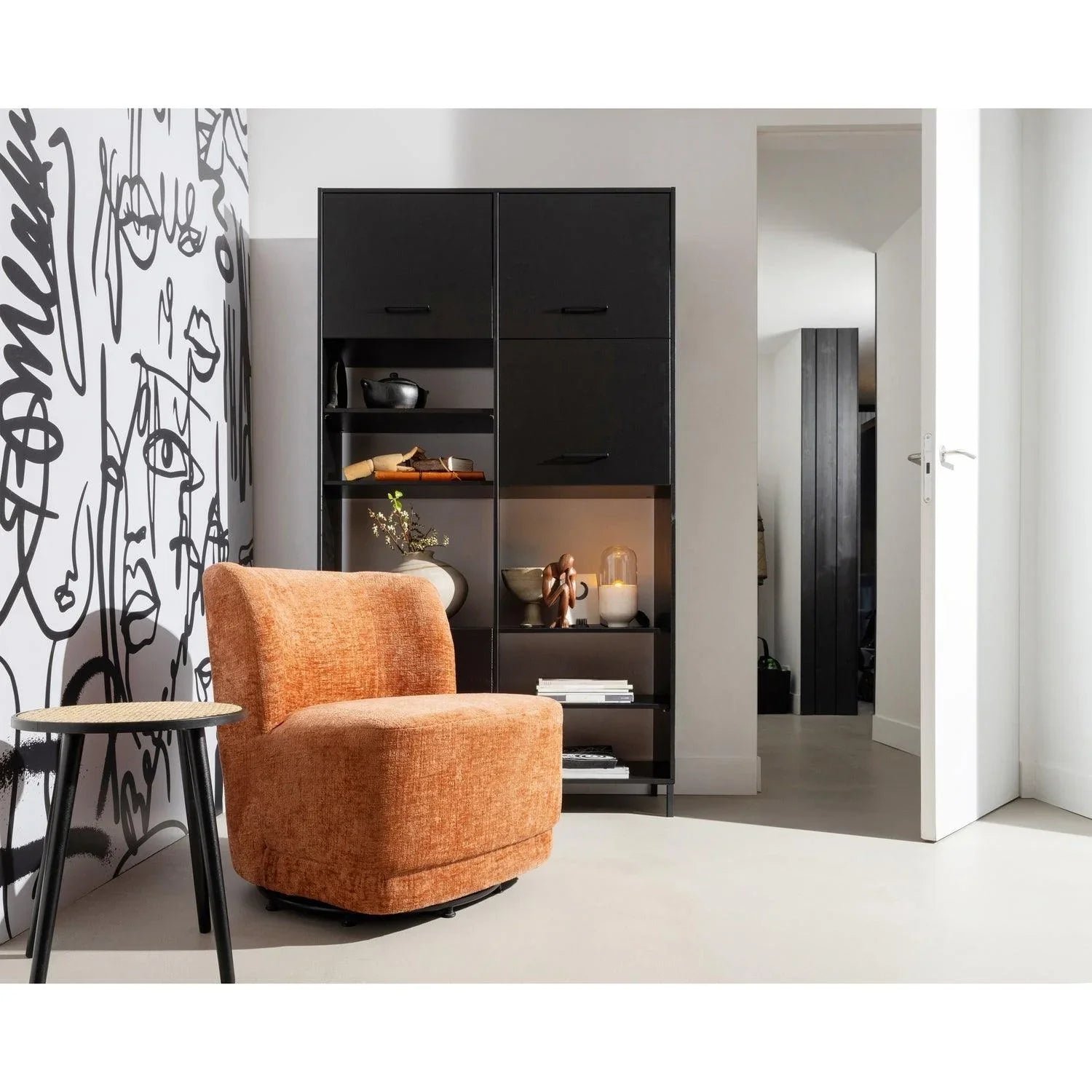 ATTY SWIVEL ARMCHAIR BLOSSOM - PARIS14A.RO