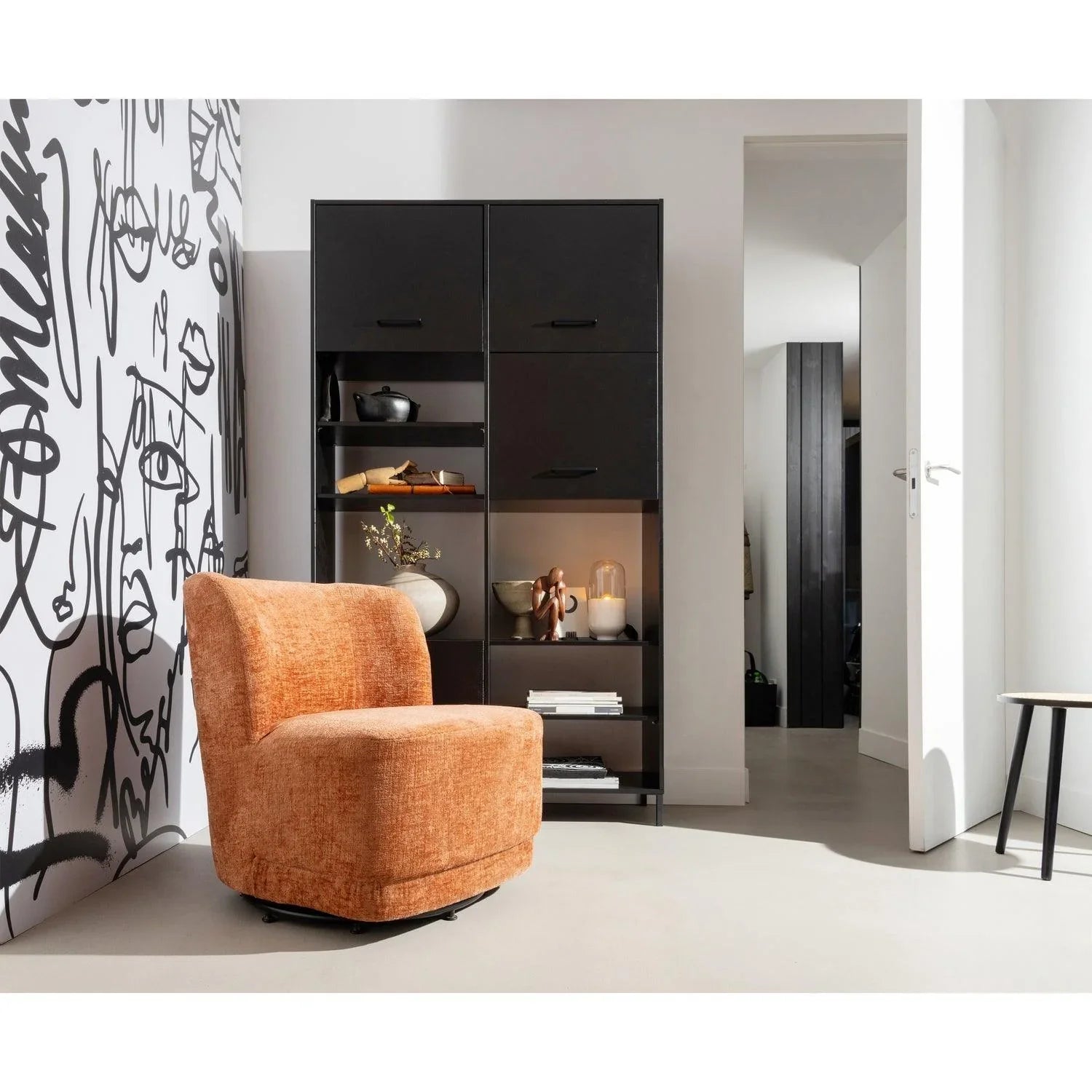 ATTY SWIVEL ARMCHAIR BLOSSOM - PARIS14A.RO