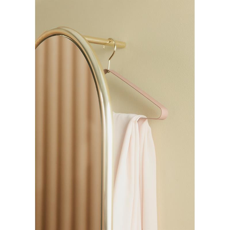 AYTM Oglindă ANGUI | Oțel și Sticlă | Anthracite / Gold | Suport Umerașe Integrat 145cm