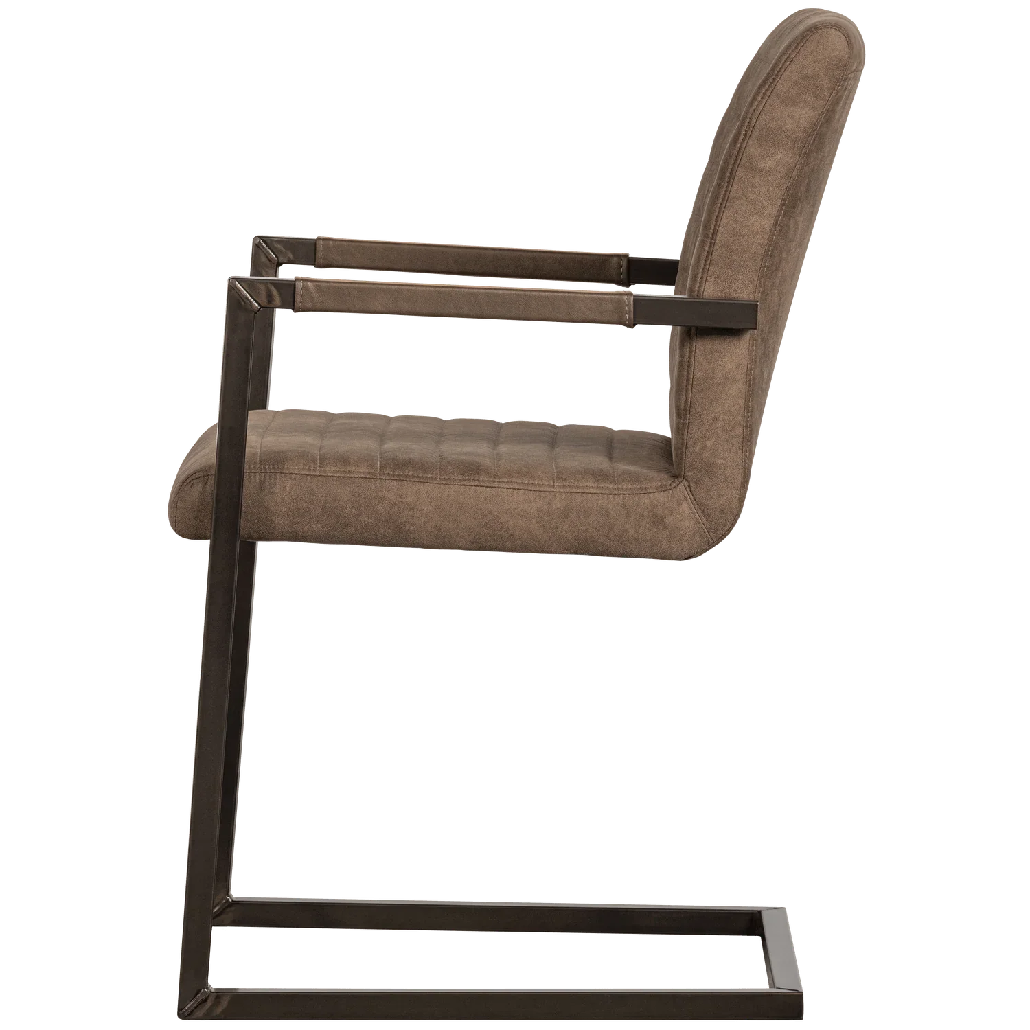 BAS DINING CHAIR LEATHERLOOK TAUPE - PARIS14A.RO