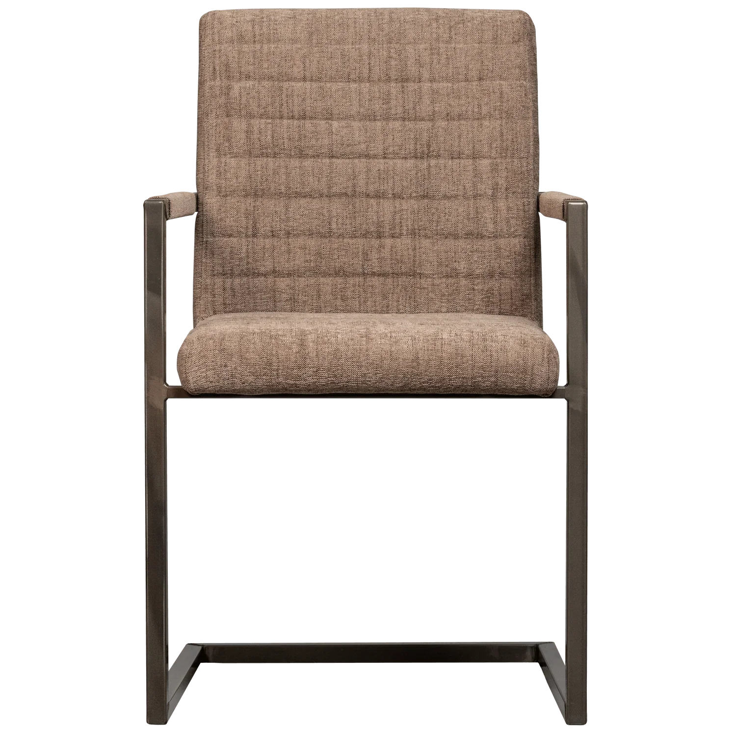 BAS DINING CHAIR WOVEN FABRIC BROWN MELANGE - PARIS14A.RO