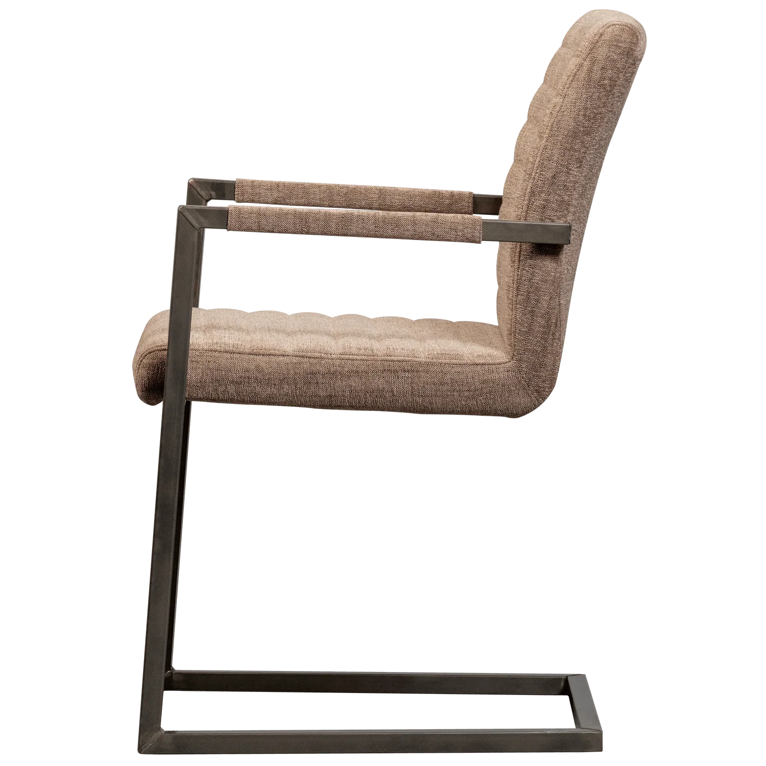 BAS DINING CHAIR WOVEN FABRIC BROWN MELANGE - PARIS14A.RO