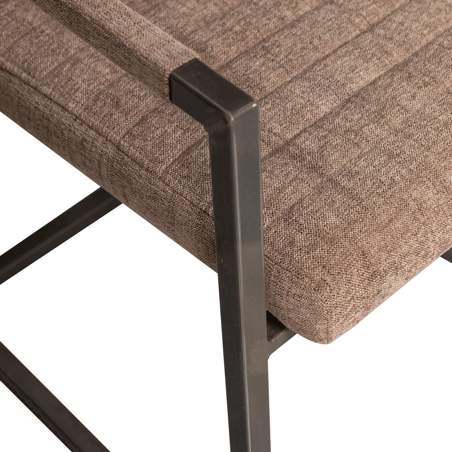 BAS DINING CHAIR WOVEN FABRIC BROWN MELANGE - PARIS14A.RO